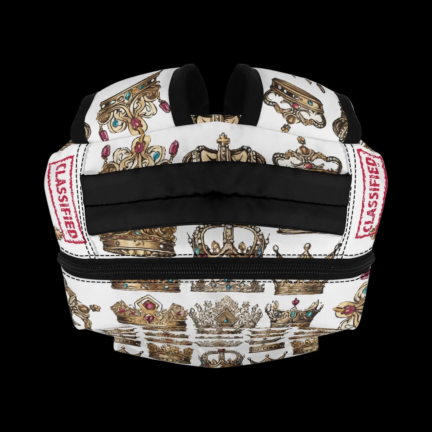 Water-resistant material and durable construction of the Heir 15" Crown Edition.