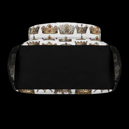 Water-resistant material and durable construction of the Heir 15" Crown Edition.