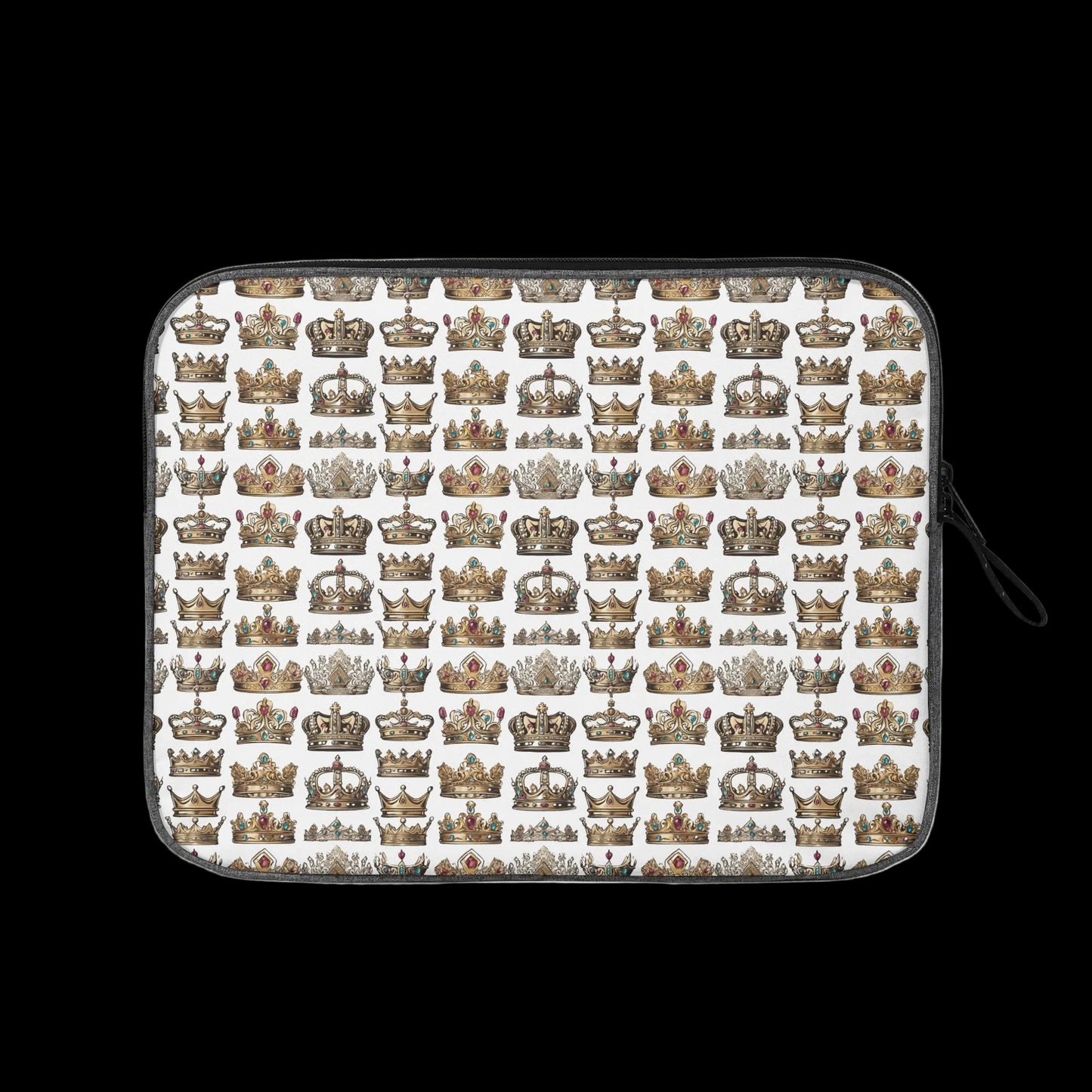 The Royal Guard Padded Laptop Sleeve in Heir pattern - Crown Collection tech protection.