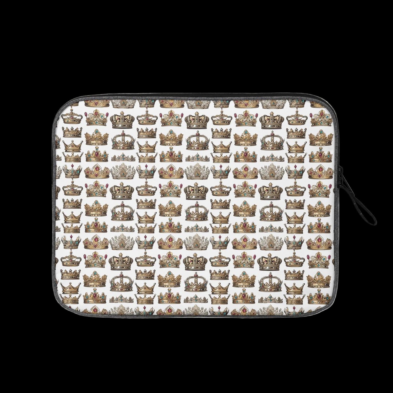 The Royal Guard Padded Laptop Sleeve in Heir pattern - Crown Collection tech protection.