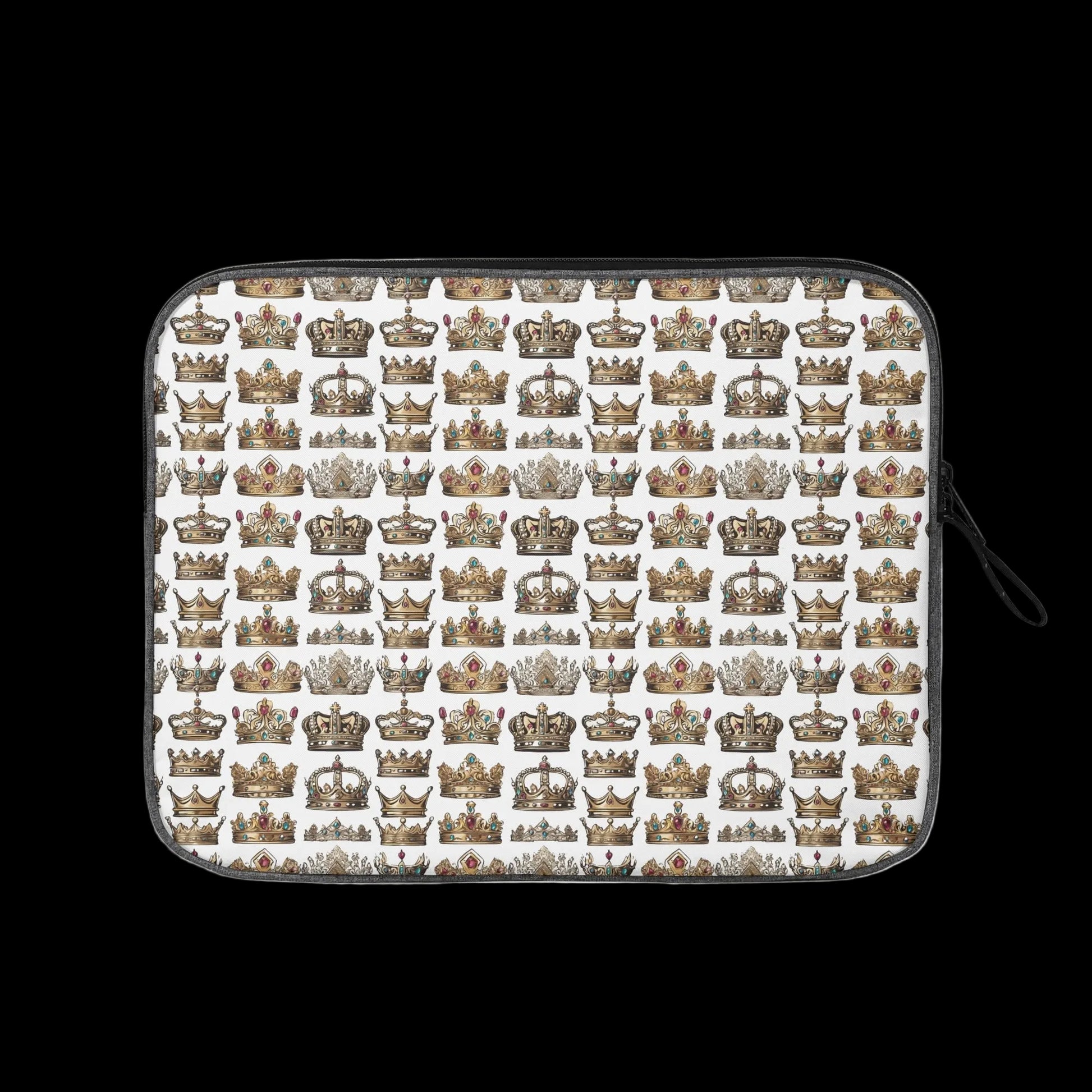 The Royal Guard Padded Laptop Sleeve in Heir pattern - Crown Collection tech protection.