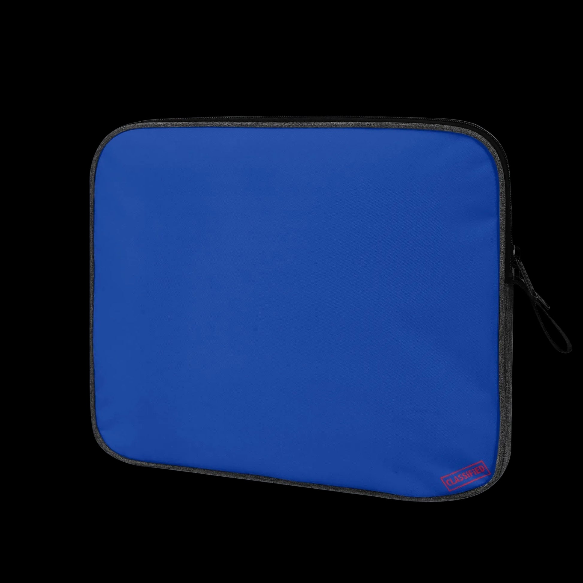 Soft-touch scratch-proof interior lining of the Blank Slate Blue tech sleeve for premium screen protection.