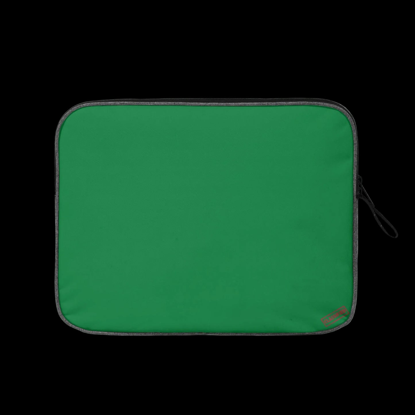 The Blank Slate Green Padded Laptop Sleeve (13" and 14" sizes) - minimalist tech protection for students and professionals.