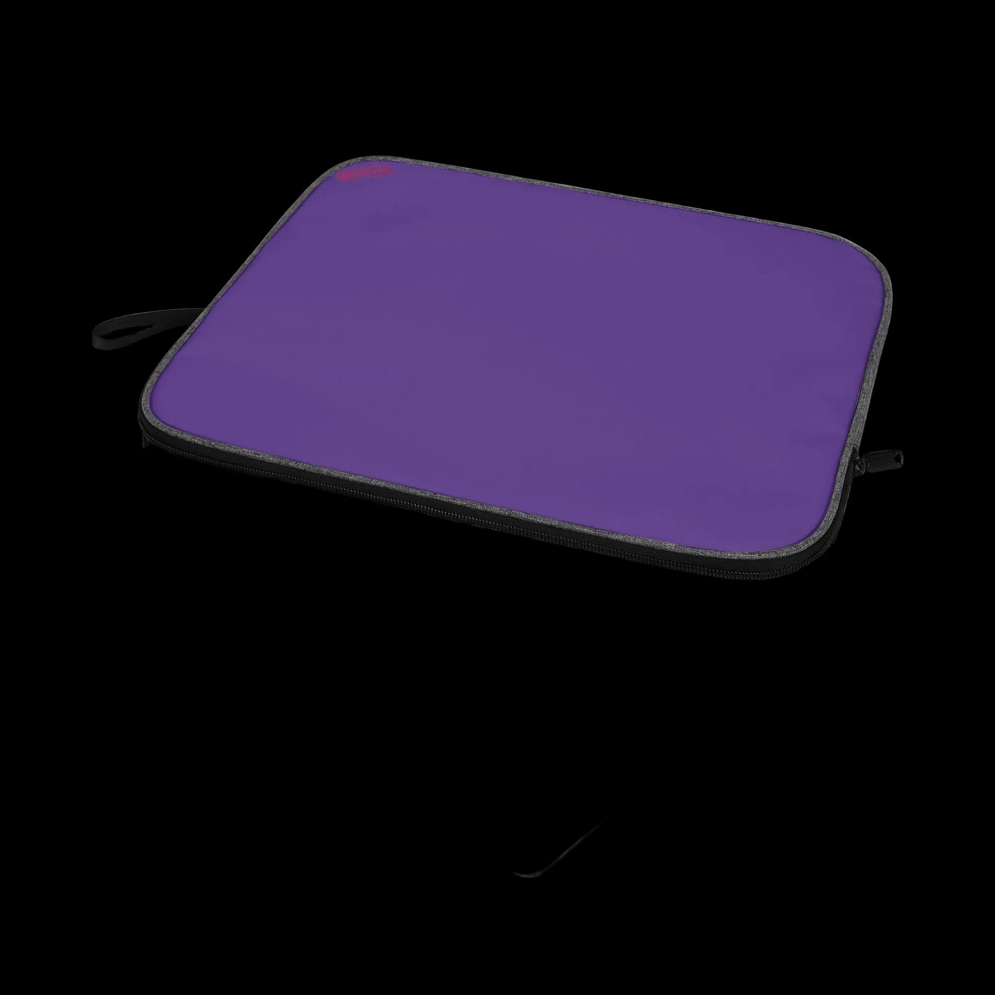 Heavy-duty snag-free zipper detail on the Purple Blank Slate Laptop Sleeve for secure, school-ready device storage.