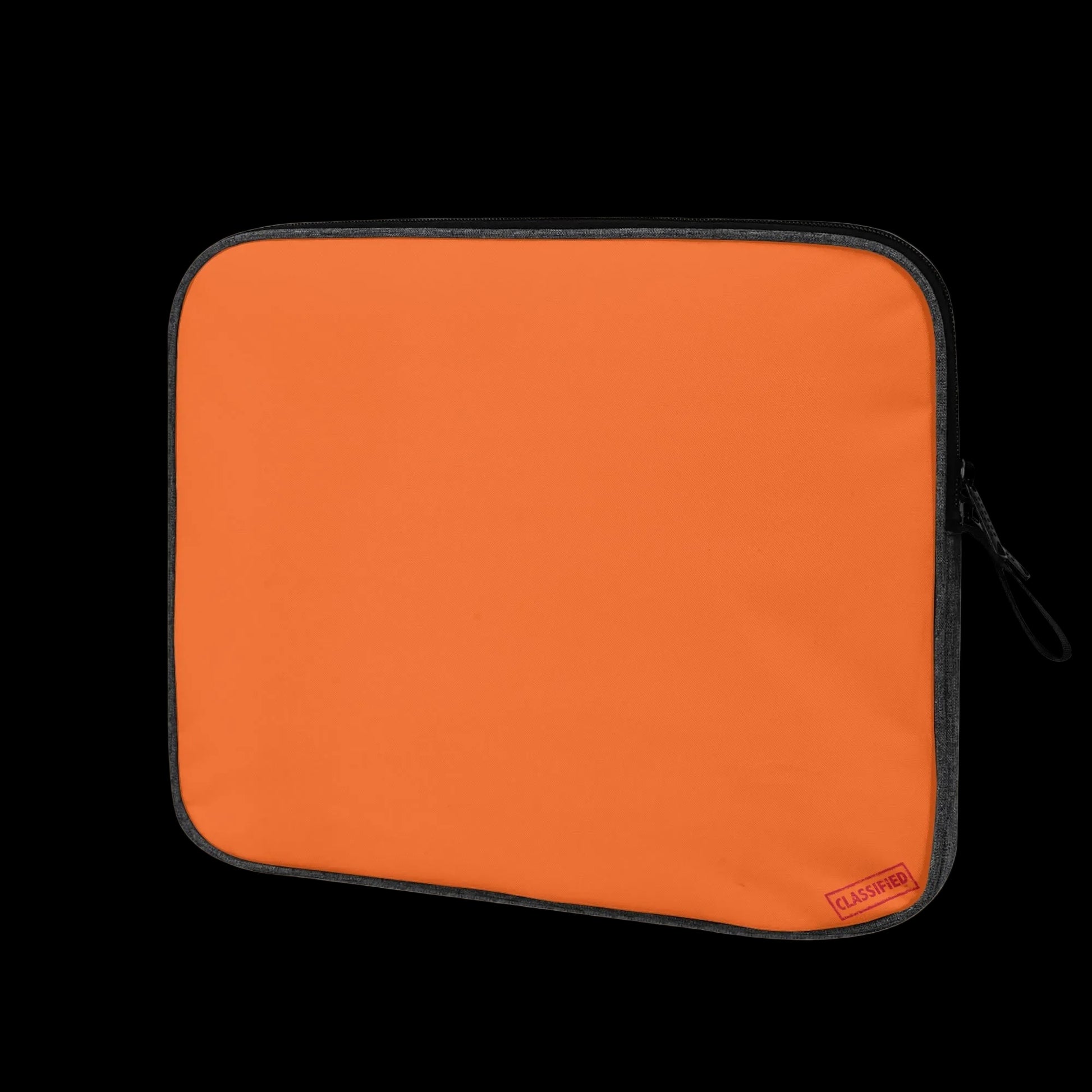 Soft-touch scratch-proof interior lining of the Blank Slate Orange tech sleeve for premium screen protection.
