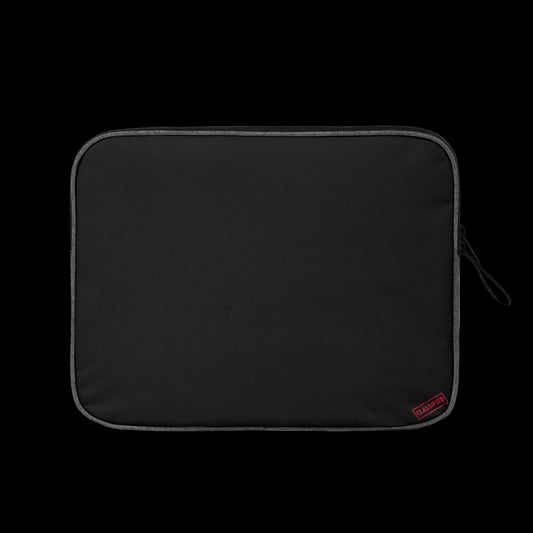 The Blank Slate Black Padded Laptop Sleeve (13" and 14" sizes) - minimalist tech protection for students and professionals.